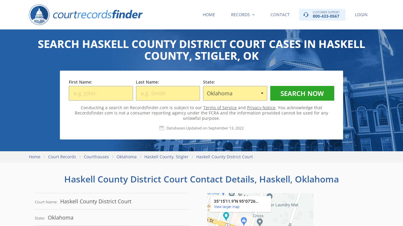 Haskell County District Court Case Search - RecordsFinder